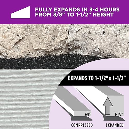 M-D Building Products 03115 1-1/2 in. Black Expandable Foam Platinum™ Weatherseal for Uneven Gaps - color: Black, size: 1-1/2 in.