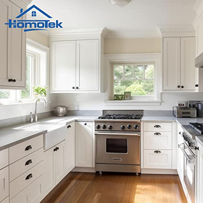 HOMOTEK 6 Pack Drawer Bin Cup Pulls Dresser Pulls for Cabinets Oil Rubbed Bronze - 3 Inch Hole Centers Furniture Handles,Kitchen Cabinet Hardware - color: Oil Rubbed Bronze, size: 6 Pack