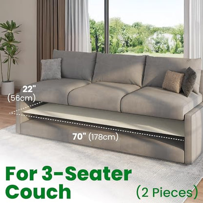 ECOHomes Couch Cushion Grip Pad, Couch Cushion Non Slip Pads Keep Sofa Cushions from Sliding - Anti Slip Sofa & Patio Grips Mattress Gripper Stopper Stop Slide & Prevent Sliding (3 Seater [2PCs Pack]) - size: 3 Seater Couch [2PCs Pack]