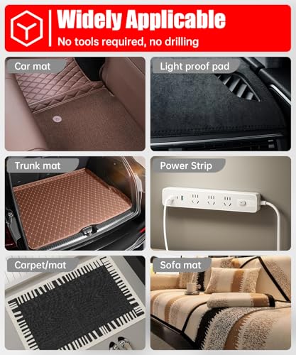 PHIXBEAR 4 inch Large Wide Hook and Loop Strips with Super Adhesive Heavy Duty, Heat Resistant Waterproof, Outdoor or Indoor Use, 8 Sets Black 4x2 Inch - size: 2x4 Inch（8 Sets）