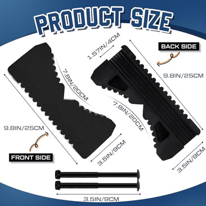 Briwooody Rubber Steep Ladder Stabilizer, Anti-slip Ladder Accessory, Extension Stepladder Attachment Against Wall, Fall Prevention, Scratch Protection, Telegraph Pole Trunk for Added Stability Safety