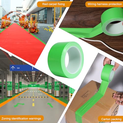 Light Green Duct Tape Heavy Duty, Waterproof Strong Adhesive Duct Tape for Indoor Outdoor Repairs Packaging Arts Crafts Projects, Tear by Hand 2 Inch x 20 Yards - color: Light Green