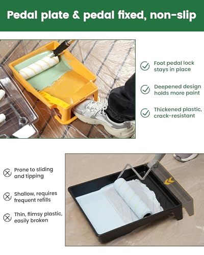 Voomey 28pcs Paint Roller Kit with Extension Pole, 9 Inch & 4 Inch Paint Roller Set, House Painting Supplies for Walls & Ceilings, Complete Painting Tool Kit for Home Interior & Exterior - style: 28pcs 9inch paint roller kit