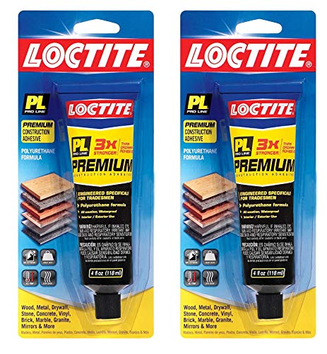 Loctite PL Premium Polyurethane Construction Adhesive 4-Ounce Tube (1451588) (Twо Pаck)