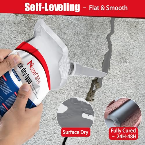 Concrete Crack Filler, Waterproof Cement Sealant, Flexible Caulking Glue, for Outdoor Driveway, Walkway, Patio, Wall and Foundation Cracks (4 Pack) - style: 4 PACK