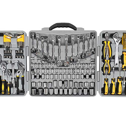 205pcs Tool Set, House Repair Kit Set, Household Hand Tool Set, General Home/Auto Repair Tool Set, Storage Case Socket Wrench Sets for Home Maintenance, Perfect for Handyman, Homeowner