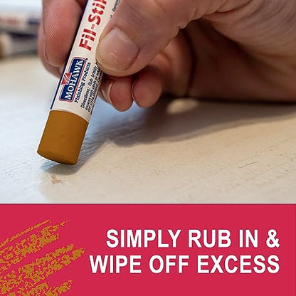 Mohawk Fil-Stik, Wax Putty Stick for Wood Repair, Statesman Oak, M230-1522, 1 Count