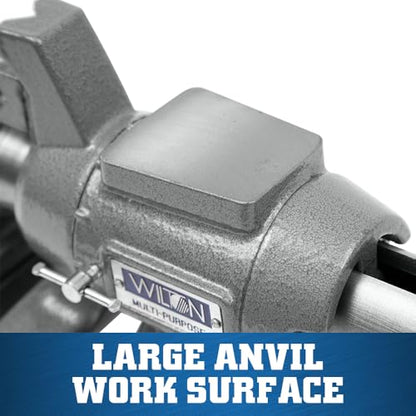 Wilton Multi-Purpose Bench Vise, 4-1/2" Width, 4-1/4" Max Jaw Opening, 2-1/4" Throat (Model 450P) - size: 4-1/2 In.