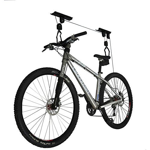 Bike Hanger - Overhead Hoist Pulley System with 100lb Capacity for Bicycles or Ladders - Secure Garage Ceiling Storage by Rad Sportz - size: 1-Pack