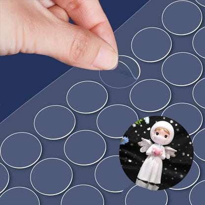 Adhesive Stick dots Two-Sided Sided Mounting Putty Stick Tack for Wall Hanging Crafts Balloons Festival Party Decorations,Clean Removable(0.39"*0.39"-100) - size: 0.39"*0.39"