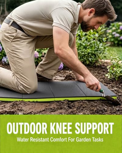 Foldable EVA Utility Mat with Handle, Heavy Duty Mechanic Mat for Kneeling, Workouts, Garages, Gardening, Camping, Picnics, Outdoor Adventures and Home Gyms, Green - color: Green