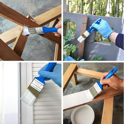 King Origin 10-Pack 2 Inch Paint Brushes, Versatile Wall & Furniture Brushes for Detailed Painting & Large Surfaces, Craft Brushes - color: 10-pack, 2 Inch