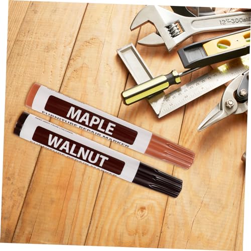 LIFKOME Hardwood Floor Scratch Repair Kit 8pcs Furniture Repair Pens Touch-up Paint Markers Wood Stains Pen for Scratch Removal