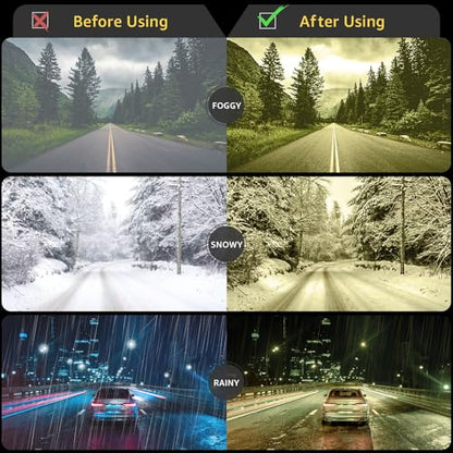 Myiaur Night Vision Glasses for Men Women, Polarized Fit Over Wrap Around Driving Glasses, Anti Glare and UV400 Protection - color: A02 Transparent Blue/ Yellow Night Vision Glasses