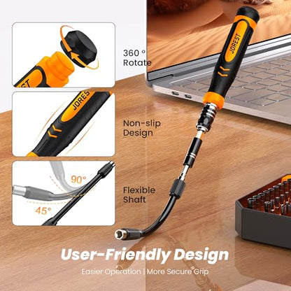 JOREST 115 in 1 Small Precision Screwdriver Set, Tool Gifts for Men, Magnetic Repair Tool Kit for PC, Laptop, Computer, iPhone, Macbook, Jewelers, PS5, Xbox, Switch, Electronics - style: 115 in 1