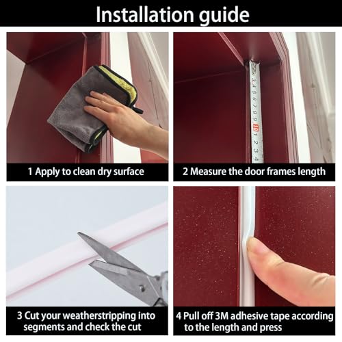 QDiShi White Rubber D-Shape Weather Stripping Door Seal Strip 0.39x0.23 Inch, Self-Adhesive Soundproofing Gap Draft Stopper for Door Frame, Window, Noise Reduction(20FT) - color: White