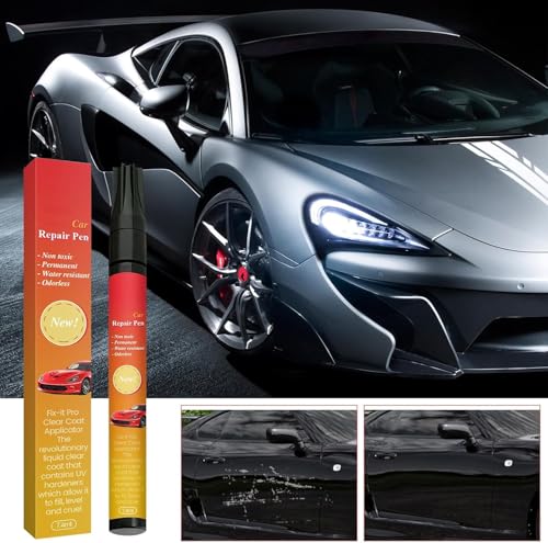 2Pcs Magic Car Scratch Removal Pen, Black Cars Magic Pen for Car Scratches & Weatherproof Touch Up Paint Pen Car Scratch Remover Pen for dark Car -The Magic Pen black Cars