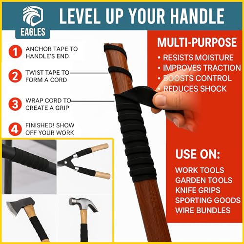 Tactical Grip Camo Tape 1" Gun Grip Tape for Rifle, Firearm, Knife Handle, Magazine, Tool, Bow, Camping Gear, Hockey, Lacrosse Baseball & Softball Bats, Pullup Bars Non-Reflective Weather-Resistant - color: Dark Green