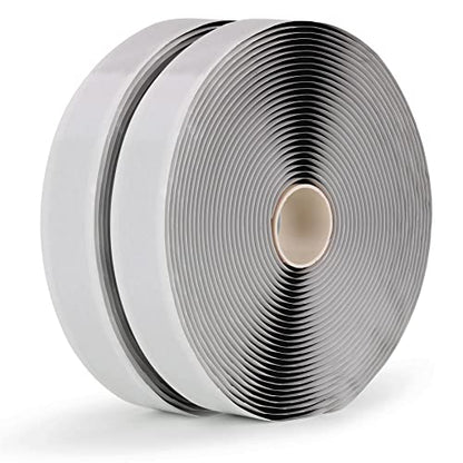 LLPT Butyl Tape Black 3/4 Inch x 33Ft 2 Pack Tight Seal for Leak Proof EPDM RV Repair Window Glass Boat Sealing Roof Pipe Patching(BST342) - size: 3/4" Black