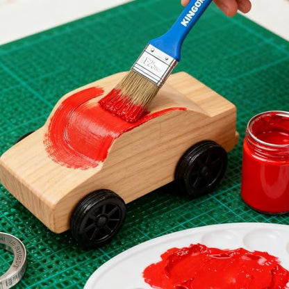 Versatile Paint Brush Set, 40 Pack, 1 Inch Paint Brushes, Small Paint Brushes for Walls, Furniture, Crafts - Detailed Painting & Larger Surface Coverage - color: 40 Pack, 1 Inch