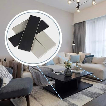 Super Sliders 2-1/2" x 9" XL Rectangle Reusable Furniture Sliders for Carpet, Anti-Slip Protective Furniture Moving Pads for Beds, Sofas, Dressers, Set of 4, Beige - style: For Carpet