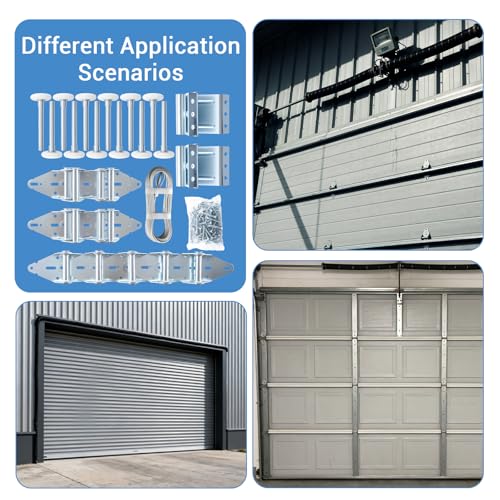 HOME MASTER HARDWARE Garage Door Hinge & Roller Tune Up Kit Garage Door Hardware Kit for 16 x 7 or 18 x 7 Door