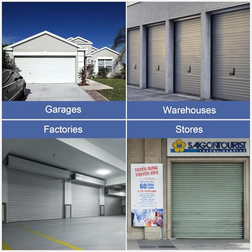Premium Garage Door Bottom Seal - 18ft Weatherproof EPDM Rubber, Easy Install, Blocks Drafts/Rain/Rodents, Noise-Reducing & Energy Saving - color: with Track, size: 18 Ft