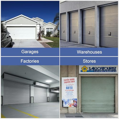 Premium Garage Door Bottom Seal - 18ft Weatherproof EPDM Rubber, Easy Install, Blocks Drafts/Rain/Rodents, Noise-Reducing & Energy Saving - color: with Track, size: 18 Ft