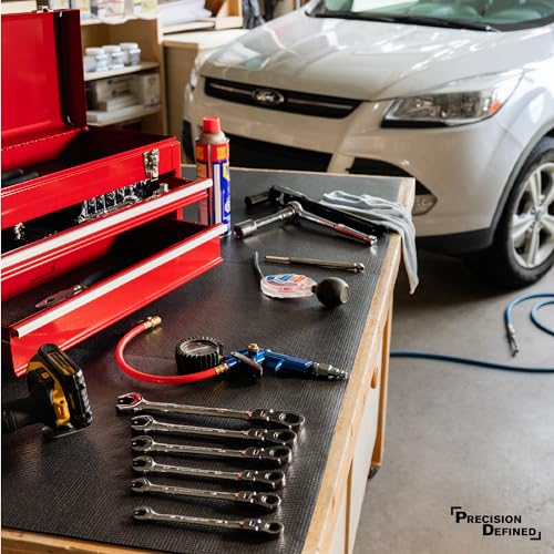Precision Defined Professional Grade Tool Box Liner, Black | Tool Box Drawer Liner, Shelf Liner Non Slip Mat, Thick Cabinet Shelf Liner, Toolbox Drawer Liners, Tool Chest, Workbench Mat (24 ft x 18") - size: 18"W x 288"L