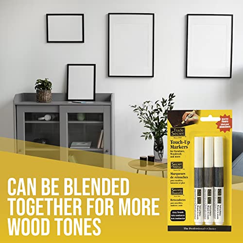 Trio Touch-Up Furniture Repair Markers (Grey Trends), Covers Nicks and Scratches, Floors, Cabinets, Tables - color: Grey