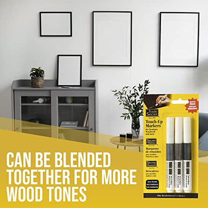 Trio Touch-Up Furniture Repair Markers (Grey Trends), Covers Nicks and Scratches, Floors, Cabinets, Tables - color: Grey