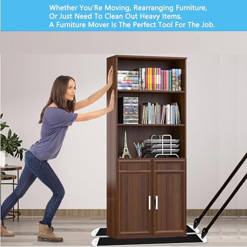 2 Pcs Large Appliance Slider with Pull Strap,Pull Furniture Slides,Moving Furniture Gliders Heavy Duty Sliding Sheet for Moving Heavy Furniture,Cabinets,Safes on Carpet and Hardwood Floor - size: 6.7" X 30"