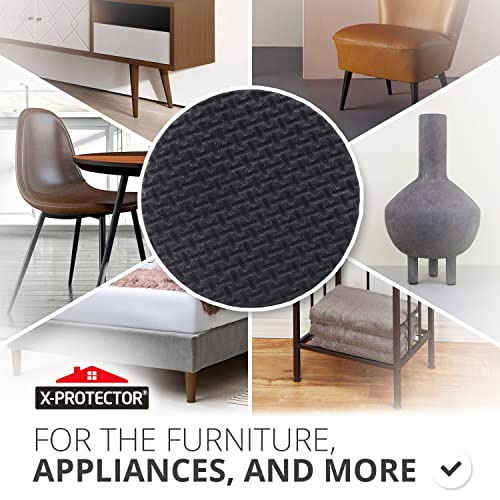 X-PROTECTOR Non Slip Furniture Pads - 8 pcs Premium Furniture Grippers 2"! Self-Adhesive Rubber Feet Furniture Feet - Ideal Non Skid Furniture Pad Floor Protectors - Keep Furniture in Place! - size: 8 Round 2"