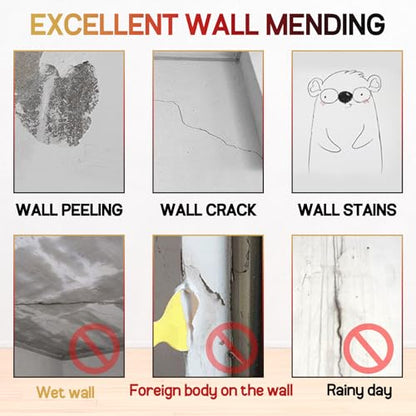 Sugelary Drywall Patch Repair Kit with Scraper, Wall Spackle Repair Paste, Wall Mending Agent Quick and Easy Solution to Fill the Holes for Home Wall, Plaster Dent Repair and Wood Scratch Repair - color: 1 Pack
