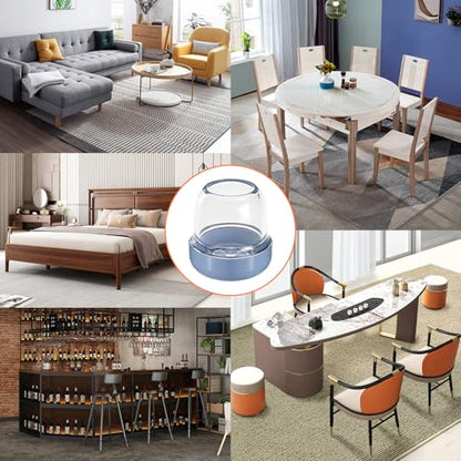 Chair Sliders for Carpeted Floors,16 Pcs Chair Glides Round Furniture Sliders Carpet,Chair Leg Floor Protectorst,Make Furniture Glides Move Easy(Fit 0.75-1", Clear) - size: Meduim(Fit:0.75"-1")