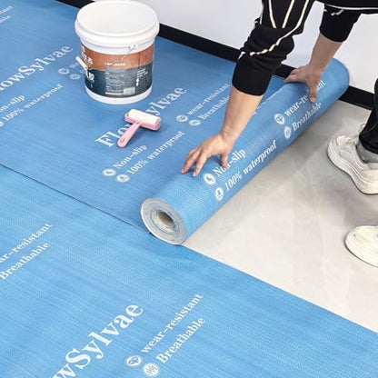Temporary Floor Protection Roll, 39" x 65' (Approx. 215 sqft Coverage), Compatible for High Traffic Areas, Hallways, Stairs, Moving, Renovation, Construction, Painting (AB002)