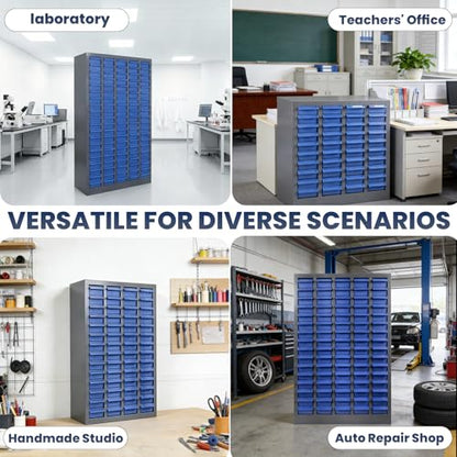 100-Drawer - Nut and Bolt Organizer | Stainless Steel Part Storage Cabinet | Shelves & Labels | Each Drawer 3.9" D x 7.8W x 2" H | Durable Hardware Storage for Small Parts/Tool (Classroom, Home) - style: 100 Drawer Stainless Steel