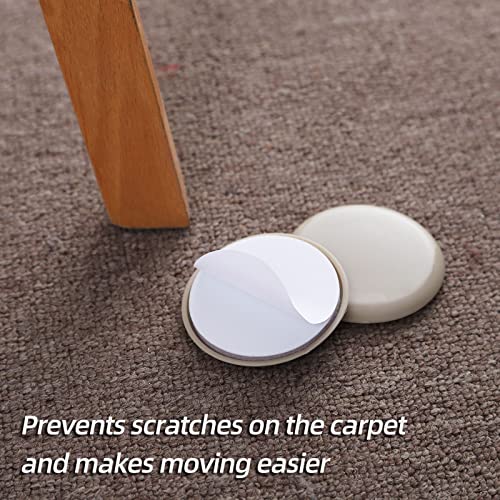Self-Adhesive Furniture Slider, 2.5Inch Self-Adhesive Furniture Moving Pads, Adhesive Carpet Slider is Suitable for Carpet 16 Pieces, Furniture Moving Slide-Easily Move Any Item - size: 2 1/2 inch