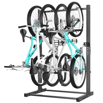 Ultrawall Freestanding Bike Rack, Vertical Bike Storage Stand for Garage, Indoor Bicycle Organizer, Holds Up to 4 Bikes - style: Holds 4 Bikes