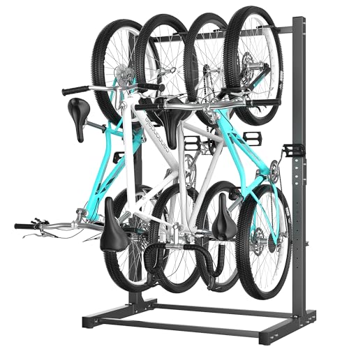 Ultrawall Freestanding Bike Rack, Vertical Bike Storage Stand for Garage, Indoor Bicycle Organizer, Holds Up to 4 Bikes - style: Holds 4 Bikes