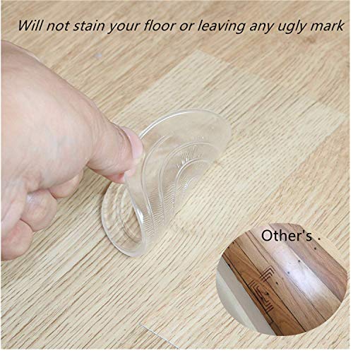 8Pack Non Slip Furniture Pads – Premium 3” Furniture Grippers! Best SelfAdhesive Silicone Feet Furniture Legs– Ideal Non Skid Furniture Pad Floor Protectors for Fix in Place Furniture