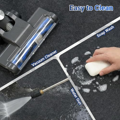 FLEXIMOUNTS 4'11" x 3' Garage Floor Mat Oil Spill Mat, Waterproof Garage Flooring for Cars & SUVs,Absorbent, Slip-Resistant, Quick Dry Carpet Fabric - size: 4'11" x 3' w/ PE Backing