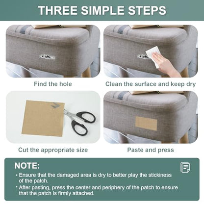 Linen Canvas Repair Tape, 4 x 63” Black Waterproof Self-Adhesive Fabric Patch, Durable Weatherproof Tape for Outdoor Gear, Boat Covers, Tents, Couch, Sofa, Sun Shades, Awnings & Lounge Chairs - color: Black