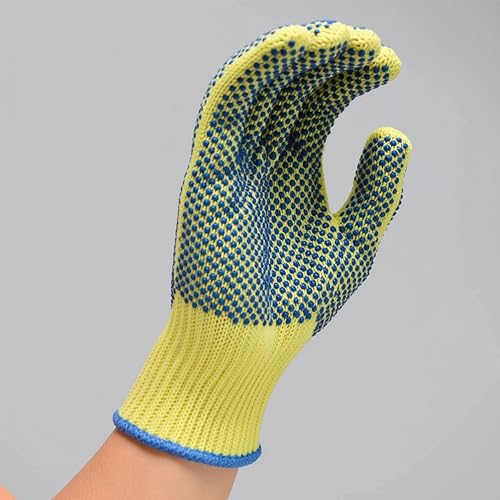 G & F Products 1670L Yellow Kevlar Knit Cut Resistant Work Gloves, Protective Gloves to Secure Hands From Scrapes, Cuts In Kitchen, Wood Carving, Carpentry & DEA - size: Large (Pack of 1)