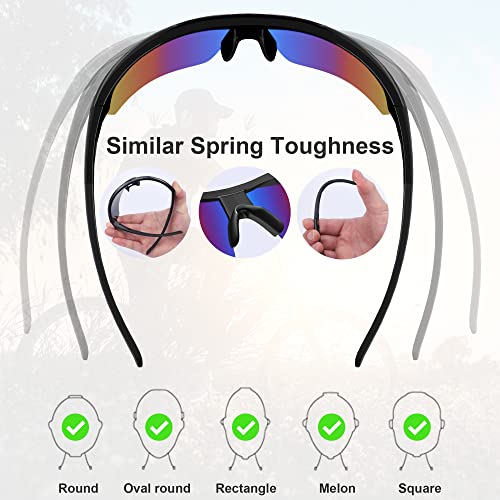 Tinted Safety Glasses for Men Women, Safety Goggles Impact Resistant, ANSI Z87.1+ UV400 Eye Protection, Anti Scratch - color: 6pack-multicolor