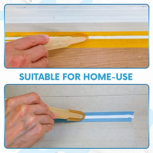 JMIBASIC Grout Caulk Finishing Tool - Multi Size 4 Pieces Set - Smooth Grout Sealant Silicone Caulking Tool - Rubber Spatula Spreader - Grout Sealer Applicator - Ergonomic Handle Grip_ABS (0.78 Inch) - size: 0.78 Inch