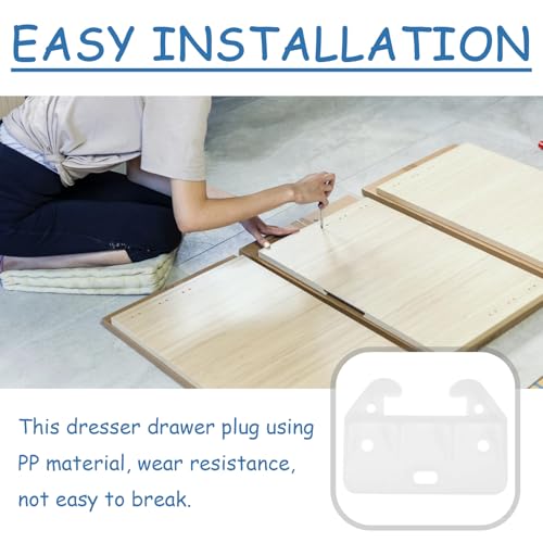 20PCS Plastic Drawer Rail Drawer Rail Replacement Furniture Parts, Suitable for Dressing Tables, cabinets, and Drawer Systems, Easy to use, Rail Drawer Furniture cabinets, wardrobes