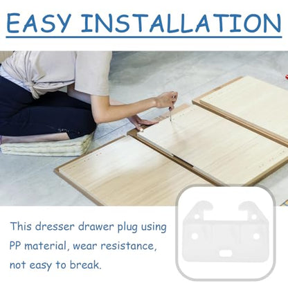 20PCS Plastic Drawer Rail Drawer Rail Replacement Furniture Parts, Suitable for Dressing Tables, cabinets, and Drawer Systems, Easy to use, Rail Drawer Furniture cabinets, wardrobes