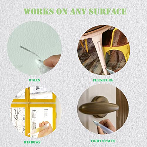 3 Pack 6ml Refillable Touch Up Paint Pens, Empty Paint Brush Pen for Walls, Small Brushes for Touch Ups, Furniture Surface Repair Cover Up Reusable Kits