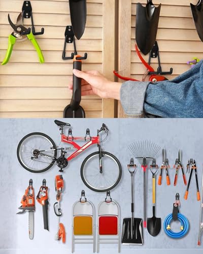 Garage Hook Tool Ladder and Bicycle Wall Mount Storage Rack Heavy Duty Hook Large BLC390-01 - size: Large(7.4*2.36*6.3 inch)